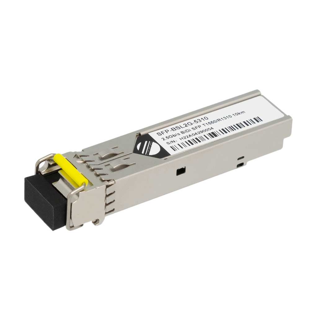 SFP BiDi 2.5Gbps, LC Simplex, Monomodo TX:1550 RX:1310nm - 10Km