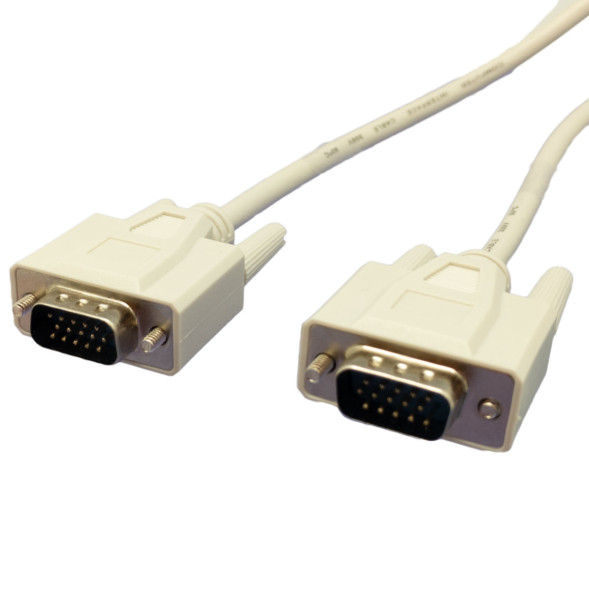 VGA CABLE,  HDB15M - HDB15M, 14C+1, MOLDEJAT, 1.8m