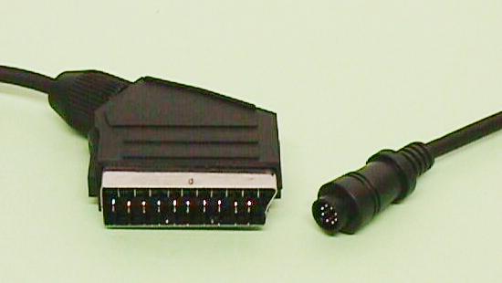 EURO Mâle - 8P. MINI DIN Mâle VHS, 1.5m