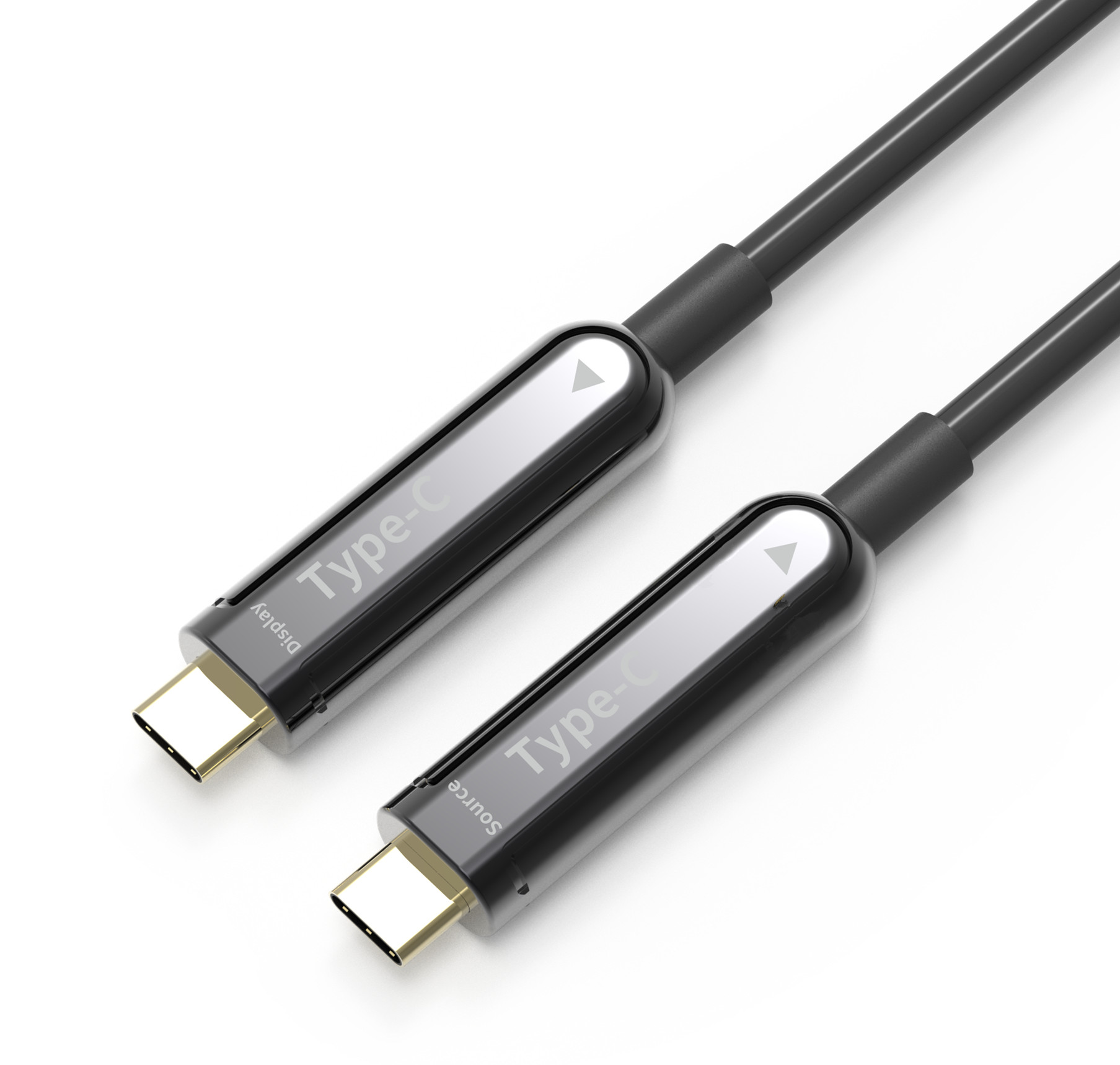 Latiguillo USB-C a USB-C de Fibra Óptica para Audio/Video (ni carga ni datos), 10m