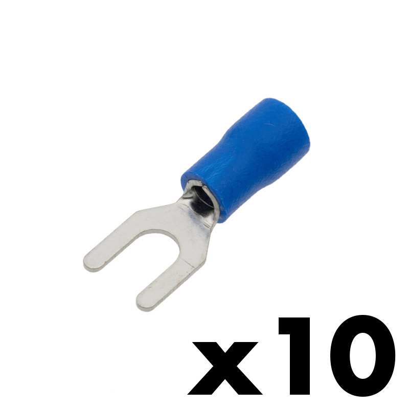 terminal aislado horquilla Ø4.3mm 27A [10 unidades]
