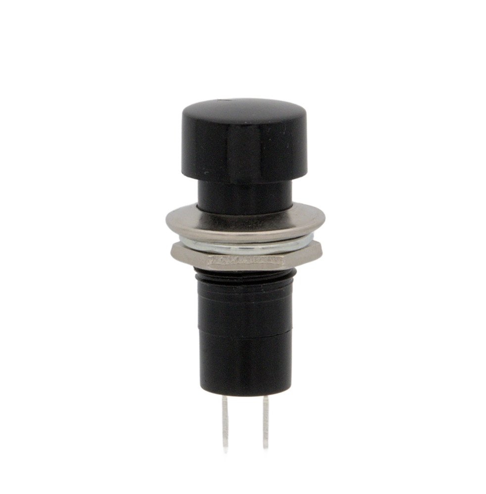 PUSHBUTTON SWITCH, OPEN TYPE, 125V. 3A, BLACK COLOUR