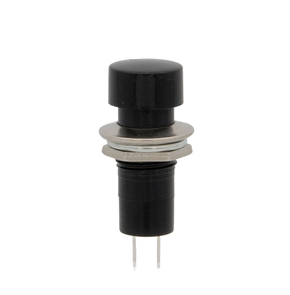 Bouton, Normalement Ouvert, 125V. 3A, couleur Noir