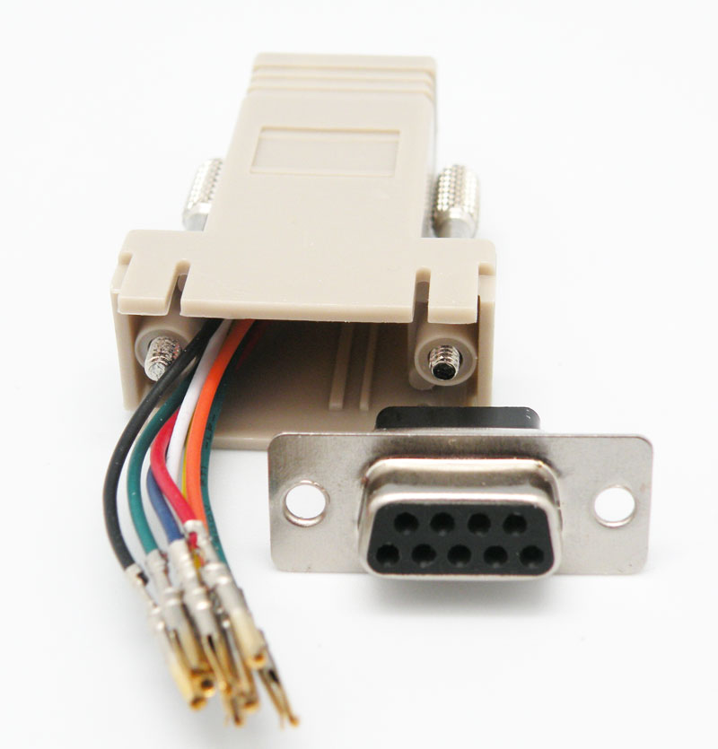 ADAPTOR  DB9 FEMALE TO RJ45 FEMALE 8C.