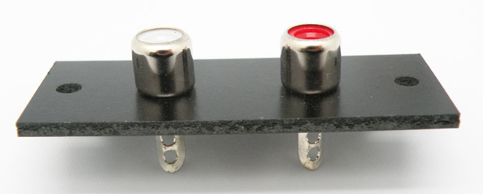 2P RCA PHONO JACK (RED & WHITE)