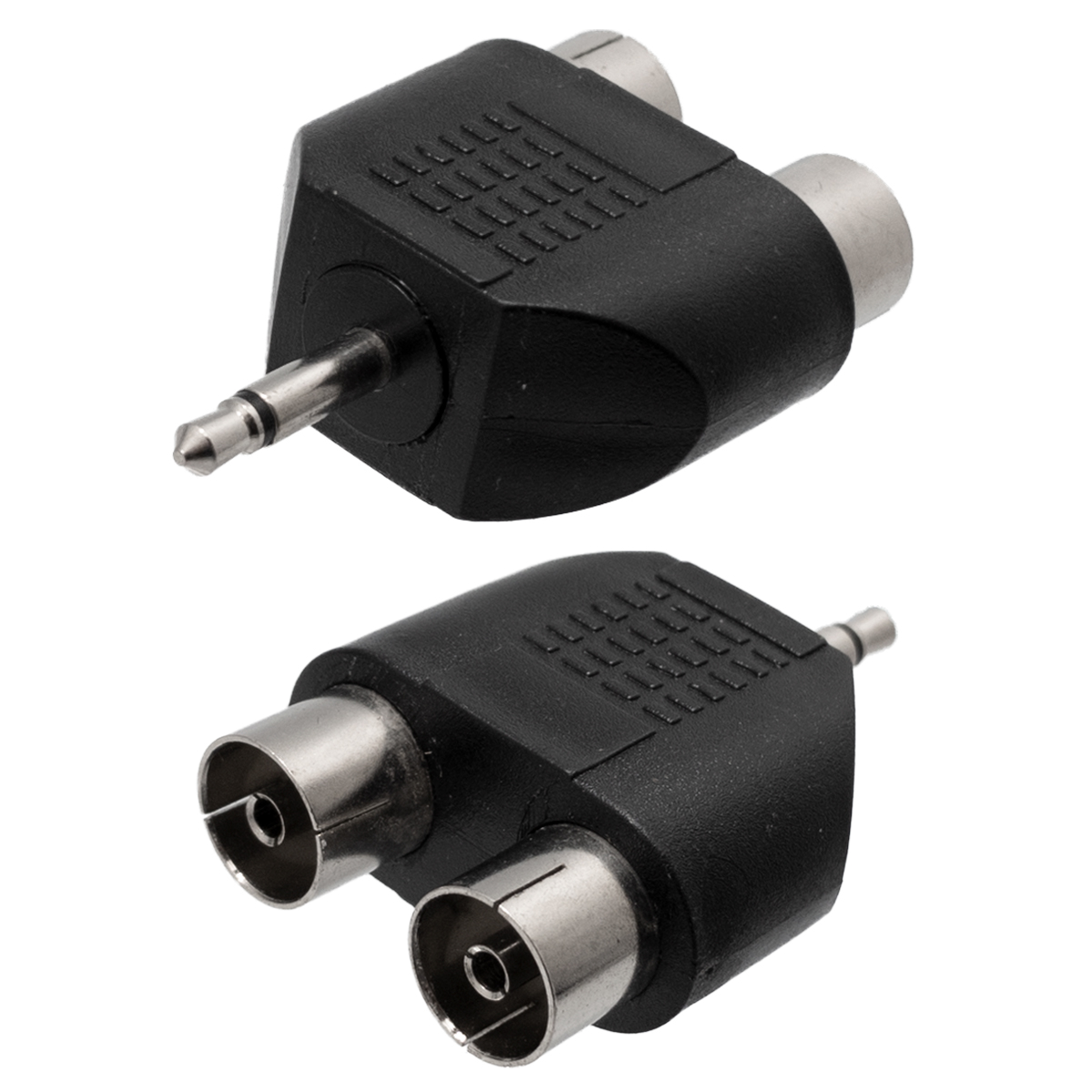 3.5mm MONO PLUG - 2x PAL JACK