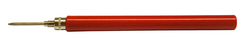 SOLDERLESS PIN TIP PLUG - LONG HANDLE (RED)