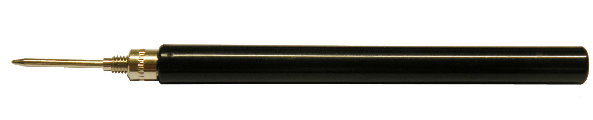 SOLDERLESS PIN TIP PLUG - LONG HANDLE (BLACK)