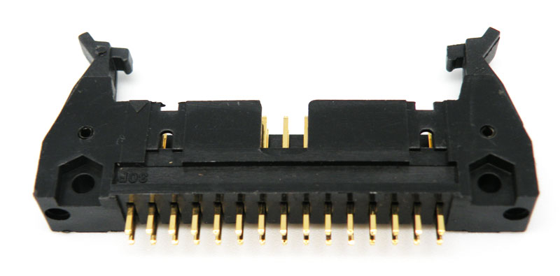 30P.,  2.54mm HEADER WITH LATCH LEVER