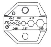 CRIMPING TOOL FOR RG-58,59,62 AND 174