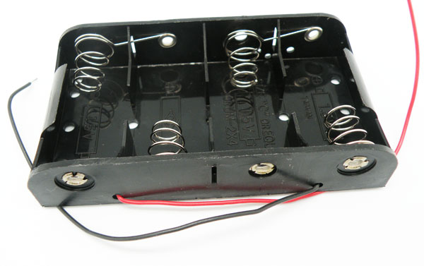 Battery holder 4xR14, Cable