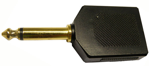 6.4mm Mono Mâle - 2x 6.4mm Mono Femelle, doré