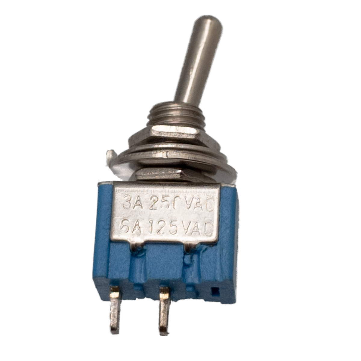 2P TOGGLE SWITCH (SPST) ON-OFF,  125V-6A(250V.3A)