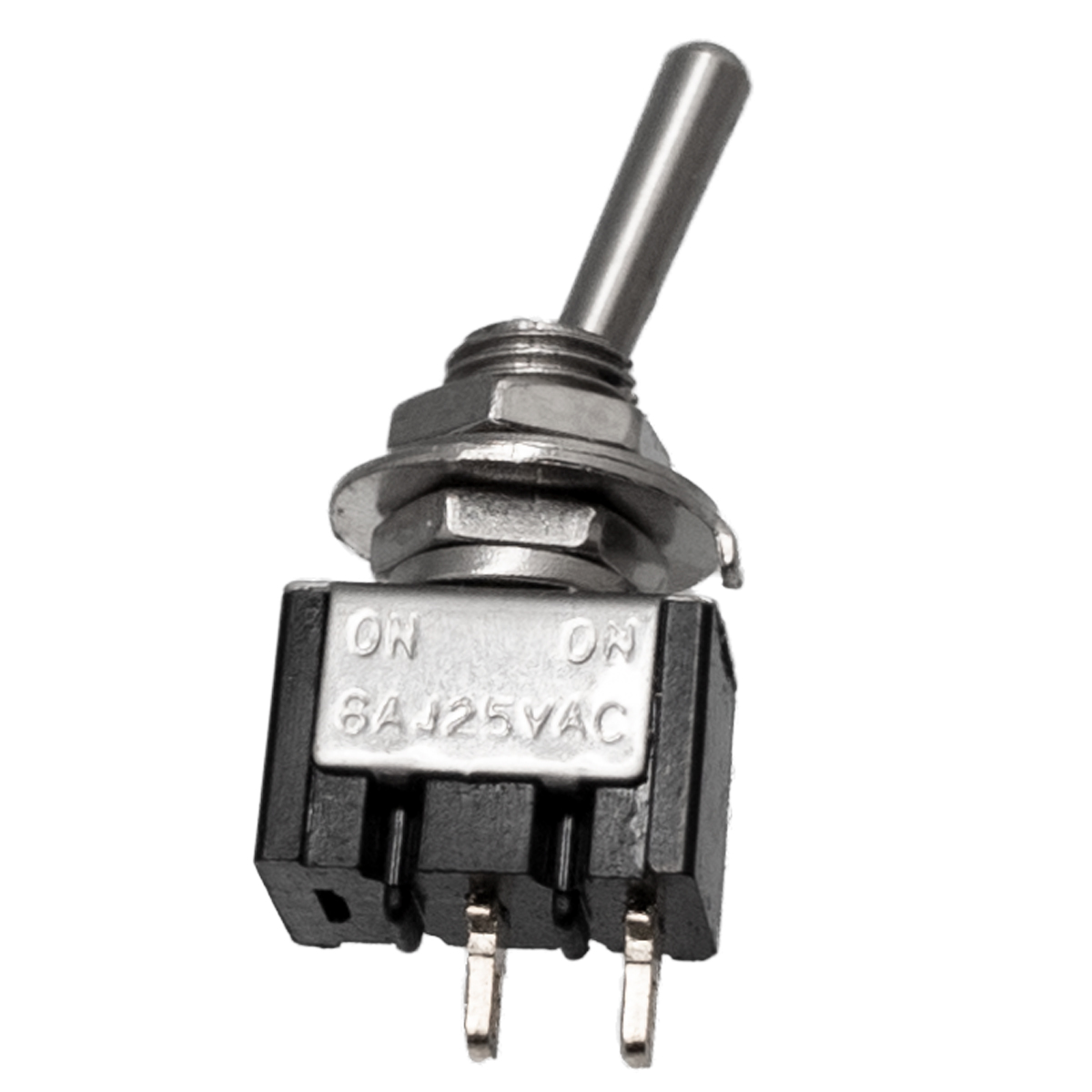 2P TOGGLE SWITCH (SPST) ON-OFF,  125V-6A(250V.3A)