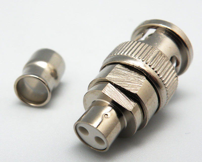 TWIN-BNC MALE CRIMP TYPE, RG-108A/U