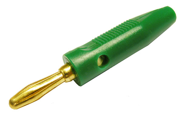 GOLD, BANANA PLUG, GREEN