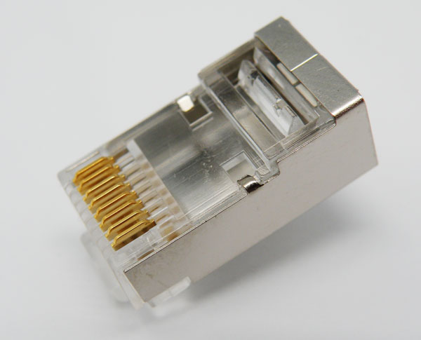 RJ45 Cat.5e FTP 8P8C, FOR ROUND SOLID WIRE