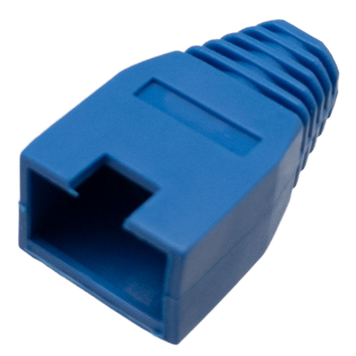 RJ-45, BLUE PVC COVER