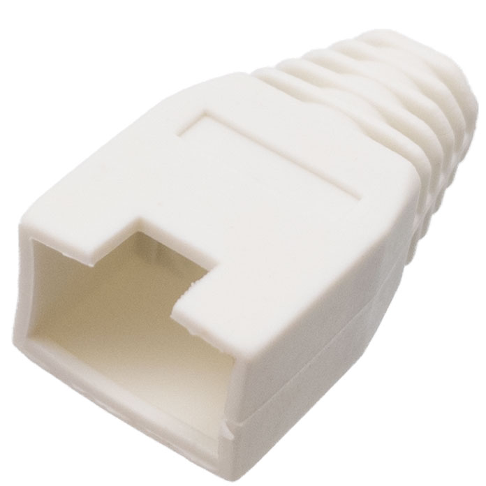 RJ-45, WHITE PVC COVER