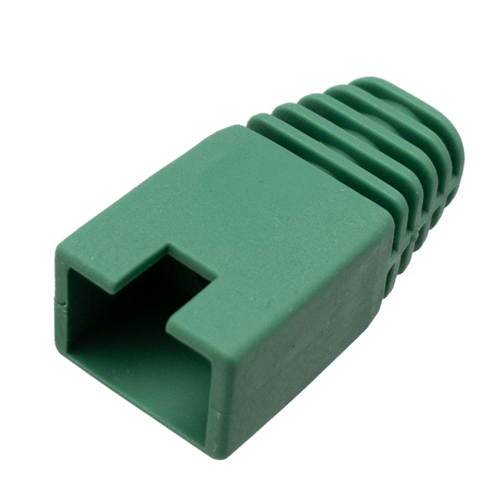 RJ-45, GREEN PVC COVER