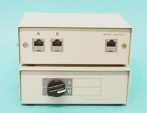 DATA SWITCH MANUAL RJ45F,  2x1