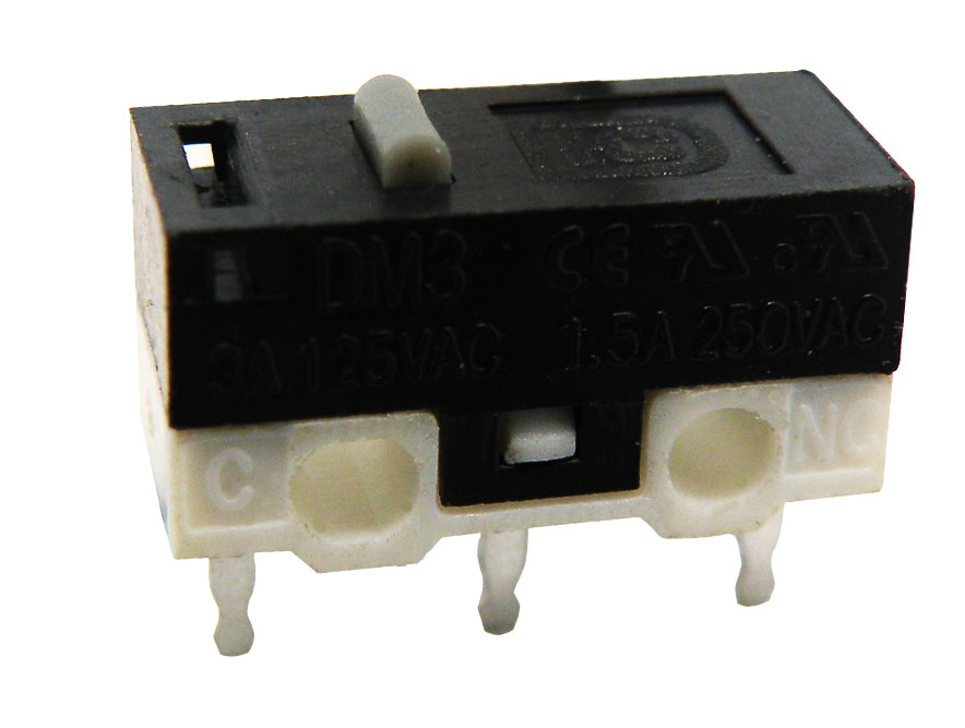 SUBMINIATURE MICRO SWITCH, (SPDT) ON-ON, 125V. 3A