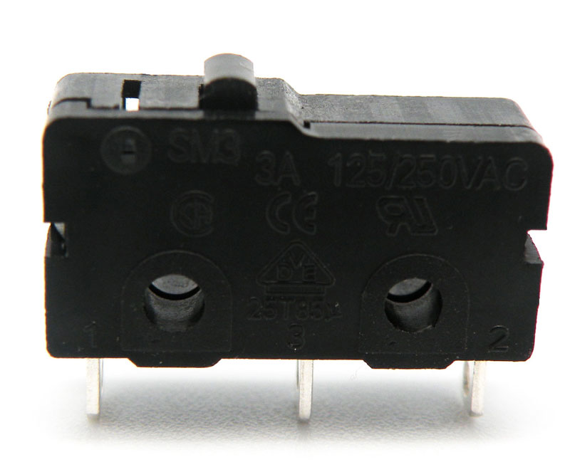 MINIATURE MICRO SWITCH, (SPDT) ON-ON, 125V. 5A (250V. 3A), FOR PRINTED CIRCUIT