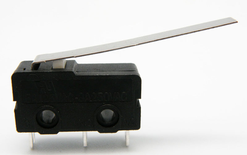 MINI MICRO SW.(SPDT) (UL)  ON-ON, 125V 5A(250V 3A) W/APPROVAL, FOR PRINTED CIRCUIT