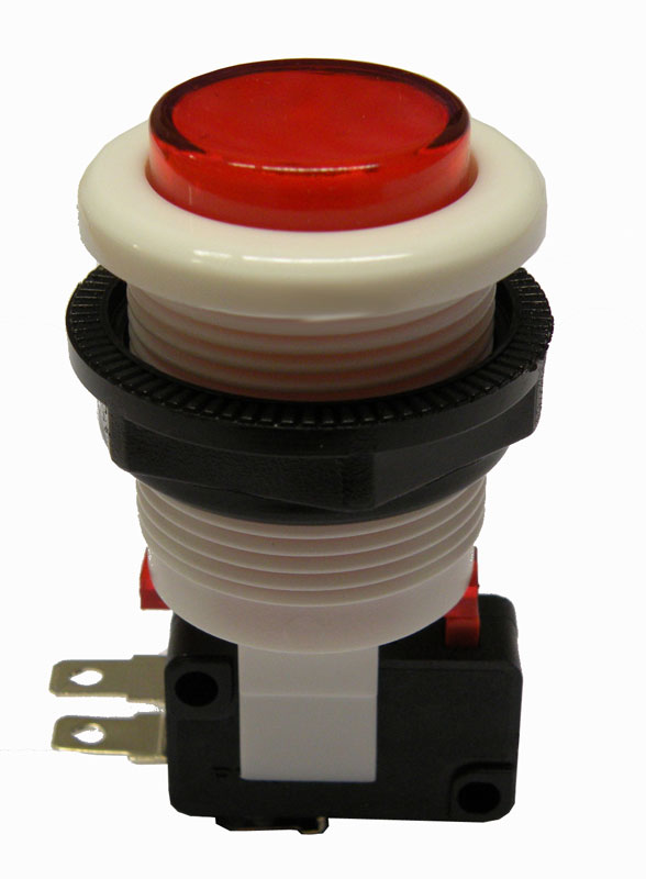 PULSADOR-INTERRUPTOR (SPDT) ON-ON 250V 5A, COLOR ROJO