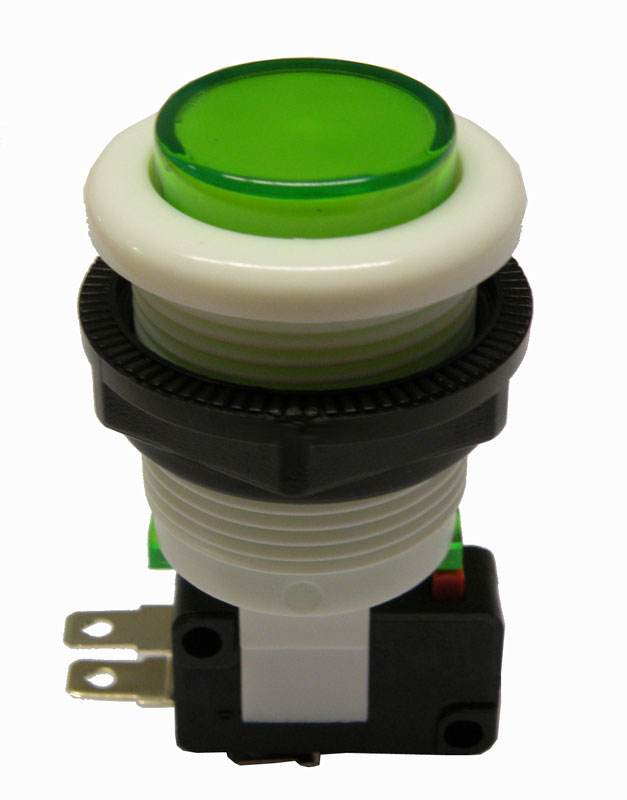 PUSHBUTTON SWITCH (SPDT) ON-ON 250V5A, GREEN COLOUR