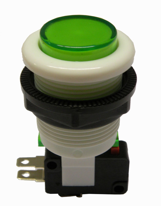 Bouton-INTERRNUPTOR  (SPDT) ON-ON 250V 5A, couleur Vert