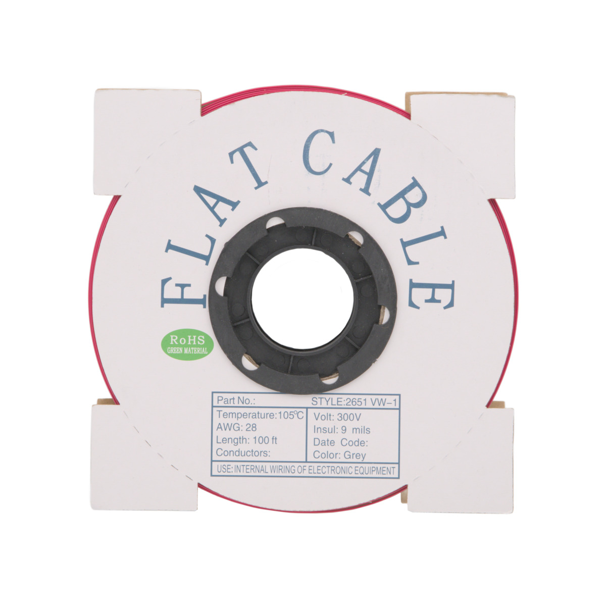 Rollo de cable plano de 20 vias [30.5m 100ft]