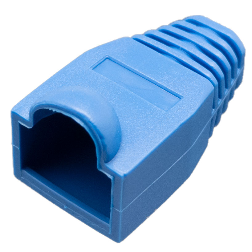 RJ-45, BLUE PVC COVER