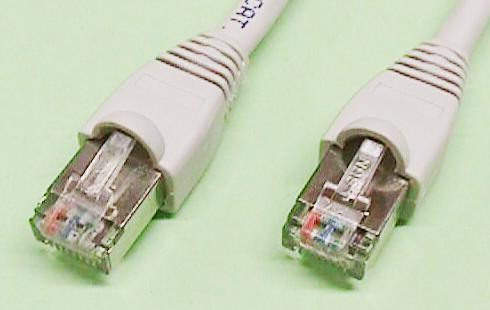 50U" CAT 5e - FTP, 24AWG, RJ45 Mâle-Mâle, Gris, 2m