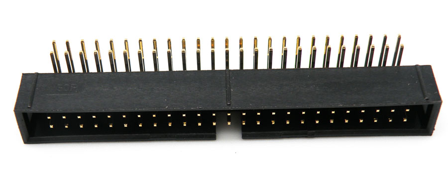 50P.,  2.54mm, RIGHT ANGLE, BOX HEADER CONNECTORS