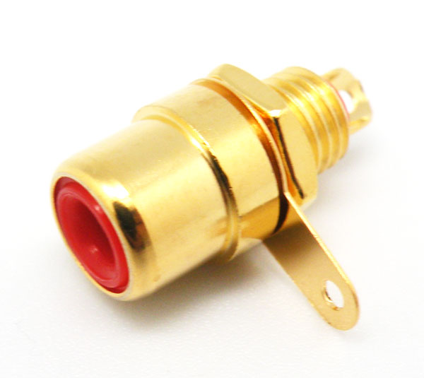 RCA HEMBRA CHASIS DORADO, ROJO