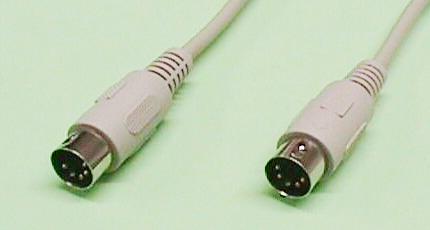 Connex. Clavier DIN 5P M. - DIN 5P H, 5C+1, Modelage, droit, 3m