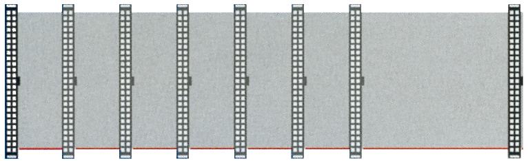 Câble Plat Interne pour SCSI, avec Connecteur IDC 50 PINES Femelle * 2, 0.45m