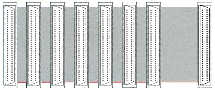 CABLE PLA INTERN, SCSI-III HPDB68M * 4, 0.77m