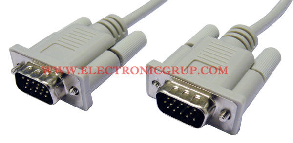 VGA CABLE,  HDB15M - HDB15M, 14C+1, MOLDEJAT, 3m