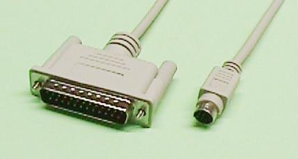 MAC-IMAGEWRITER CABLE, MINDIN 8M - DB25M, 5C+1, MOLDEADO, 1.8m