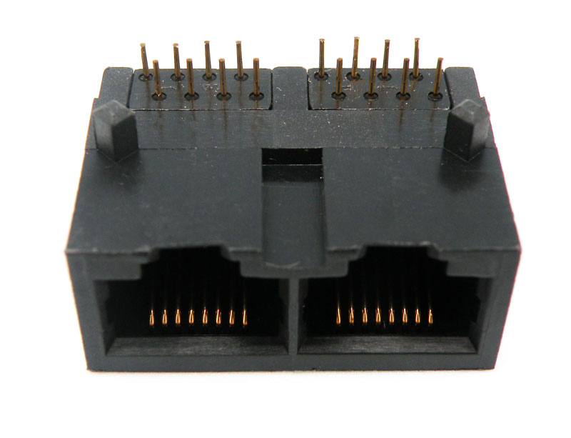 BASE C.I., 2 PORTS, ACOLZADA 90º, RJ-45, 50U"