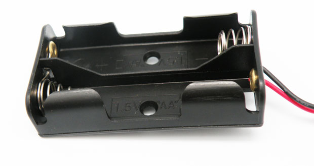Battery holder 2xR6, Cable
