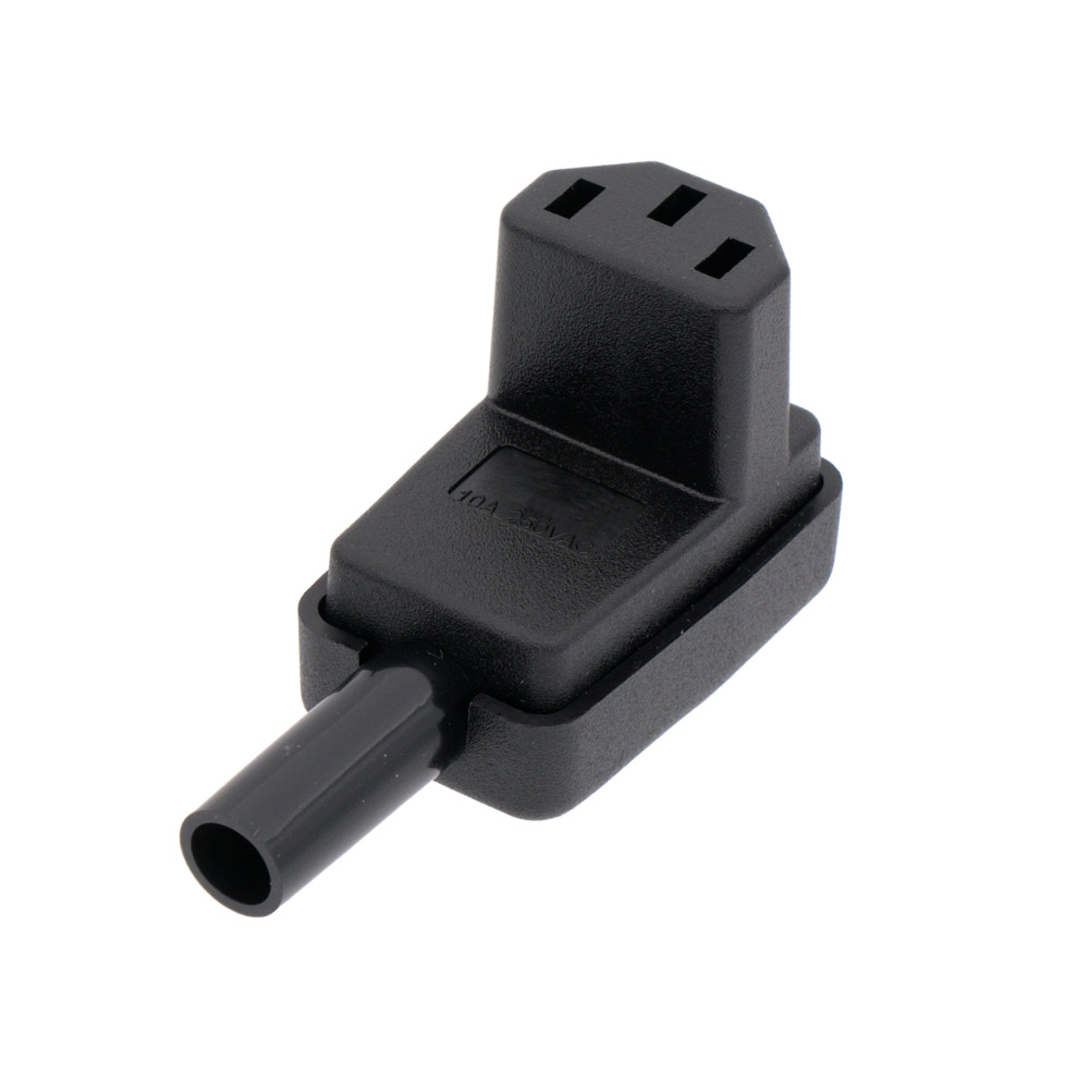 IEC C13 (Female) angled connector (approved)