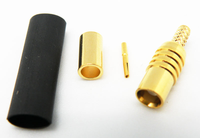 RG-174, MCX FEMALE CRIMP TYPE, GOLD PLATED (1P/BAG)