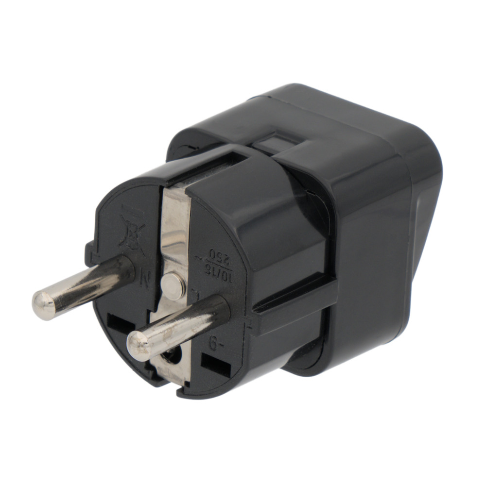 ADAPTADOR UNIVERSAL PARA ESPAÑA, ALEMANIA Y FRANCIA, 250V 10-16A, ECONÓMICO