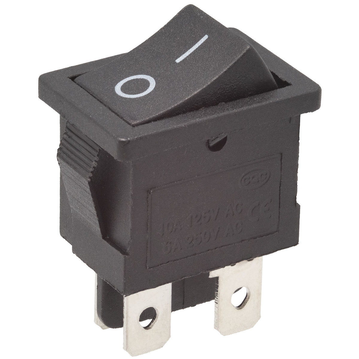 4P. ROCKER SWITCH (DPST) ON-OFF, 250V. 6A