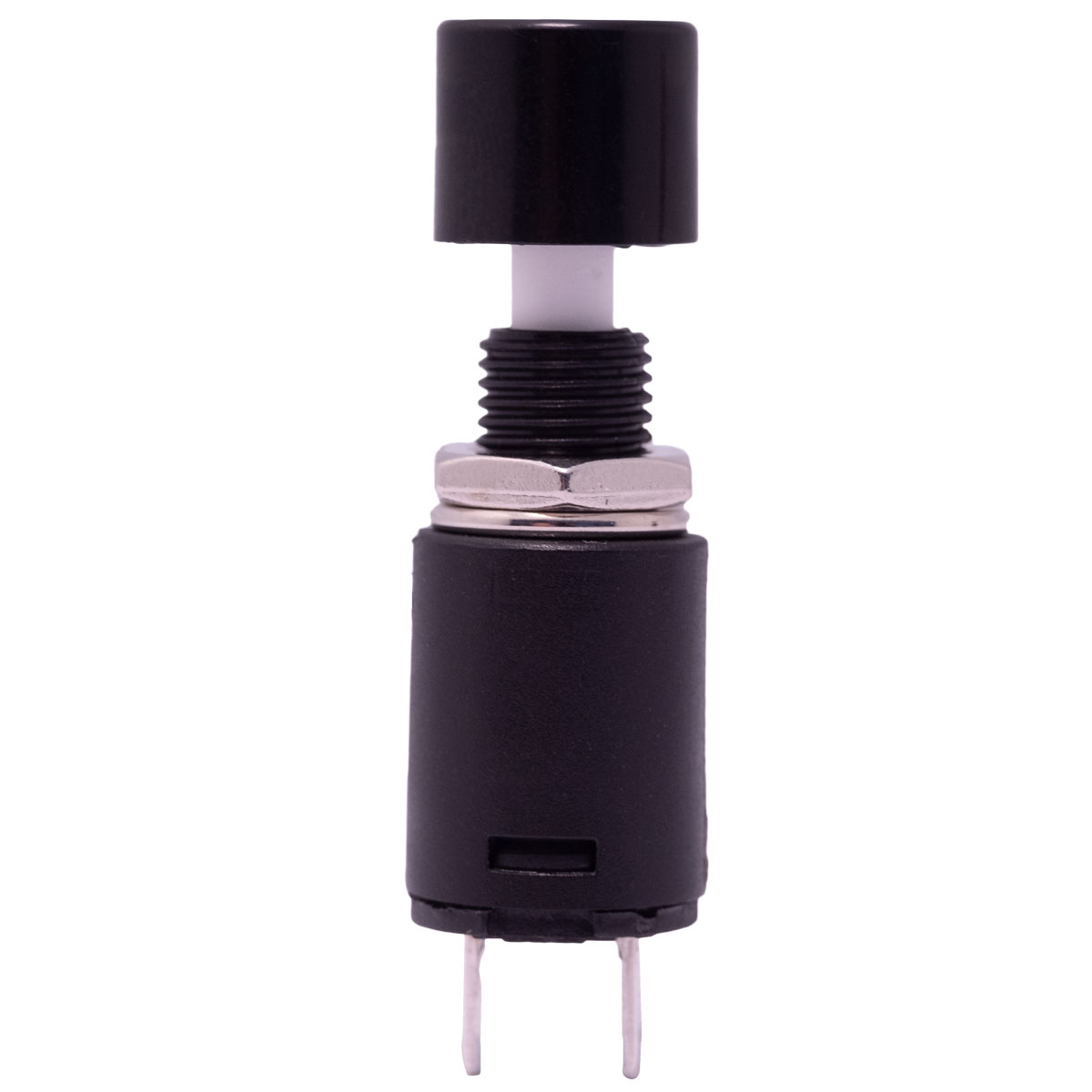 MINI PUSHBUTTON SWITCH, OPEN TYPE,  125V. 3A (250V. 1.5A), BLACK COLOUR