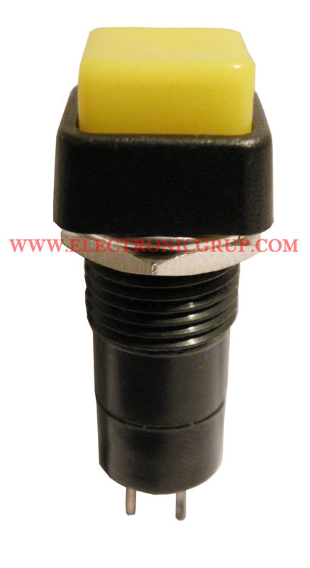 PUSHBUTTON SWITCH ON-OFF, 125V.- 3A, YELLOW