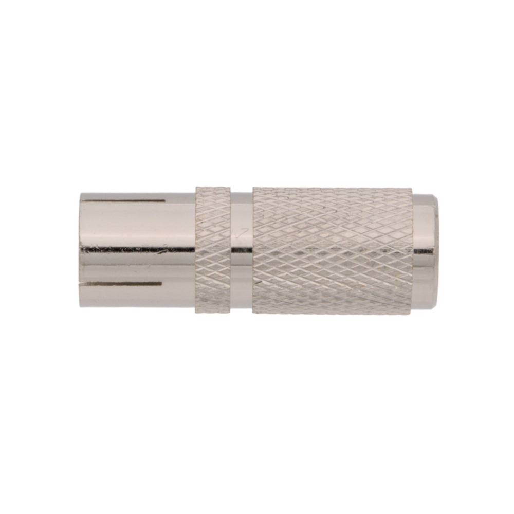 CONECTOR TV HEMBRA ROSCAR, METALICO, RECTO, RG-6, 5C2V